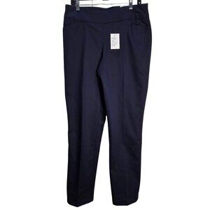 NWT | Croft & Barrow Navy Blue Straight Mid Rise Effortless Stretch Pant | 12